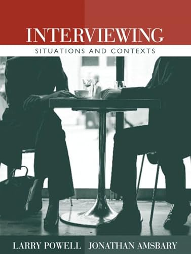 Beispielbild fr Interviewing: Situations and Contexts zum Verkauf von EKER BOOKS