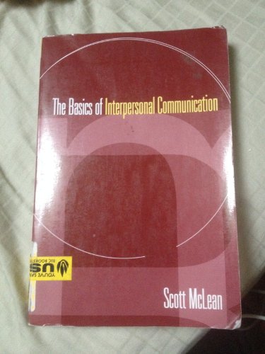 Imagen de archivo de The Basics of Interpersonal Communication a la venta por HPB-Red