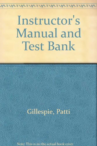 9780205402298: Instructor's Manual and Test Bank
