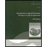 Imagen de archivo de Introduction To Special Education: Teaching In An Age Of Opportunity Study Guide a la venta por HPB-Red