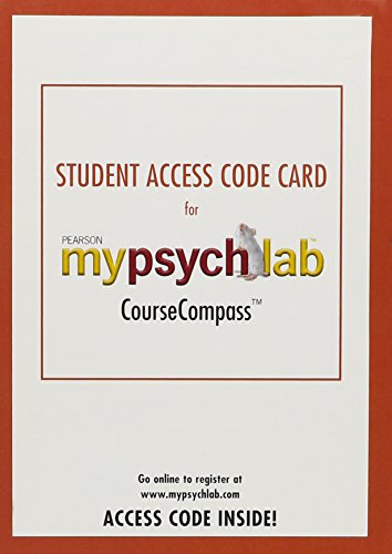 Student Access Code Card Mypsychlab (9780205403738) by Pearson Education, . .