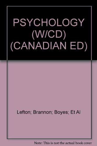 9780205403806: PSYCHOLOGY (W-CD) (CANADIAN ED)