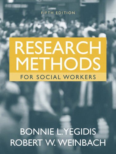 9780205408184: Research Methods for Social Workers