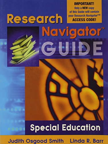 Research Navigator Guide for Special Education (Valuepack Item Only) (9780205408269) by Judith Osgood Smith