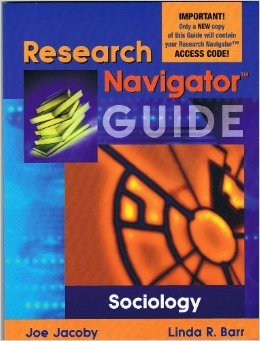 Imagen de archivo de Research Navigator Guide- Sociology a la venta por a2zbooks