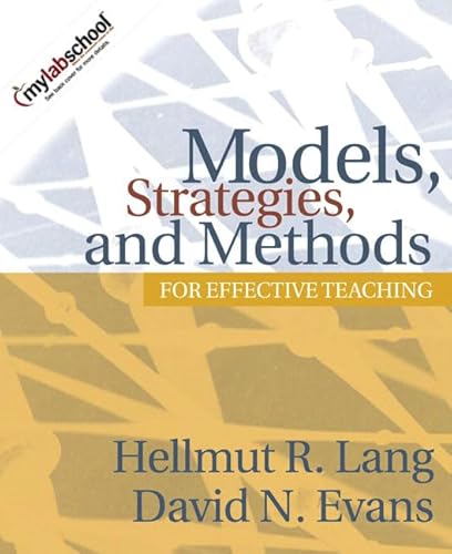 Beispielbild fr Models, Strategies, and Methods for Effective Teaching zum Verkauf von Better World Books