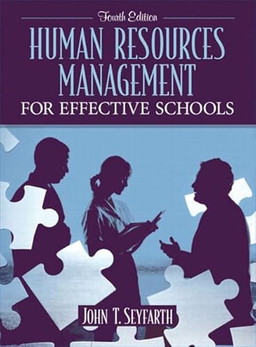 Imagen de archivo de Human Resources Management for Effective Schools a la venta por Better World Books