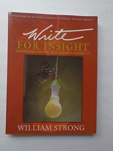 Imagen de archivo de Write for Insight : Empowering Content Learning a la venta por Better World Books