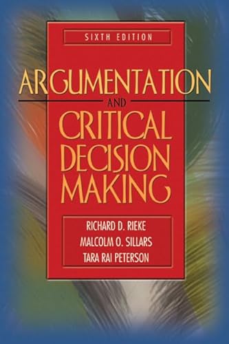 Beispielbild fr Argumentation and Critical Decision Making zum Verkauf von Better World Books