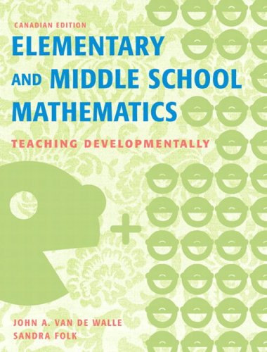 Stock image for Elementary and Middle School Mathematics, First Canadian Edition for sale by ThriftBooks-Dallas