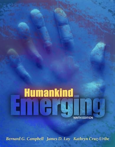 Imagen de archivo de Humankind Emerging a la venta por BookHolders