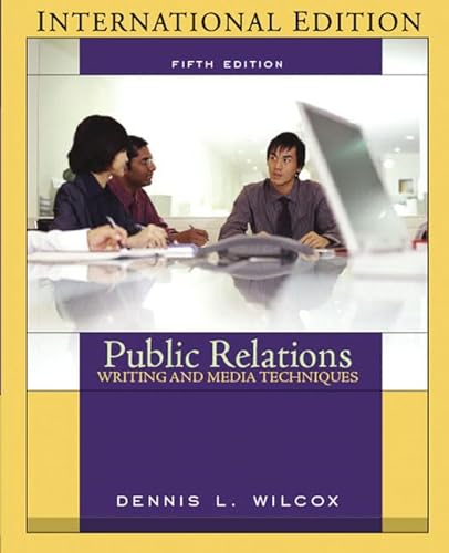 Stock image for Public Relations Writing and Media Techniques: International Edition for sale by Phatpocket Limited