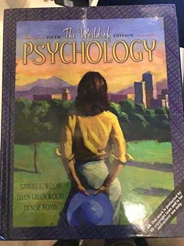 Imagen de archivo de THE WORLD OF PSYCHOLOGY a la venta por Anderson Book