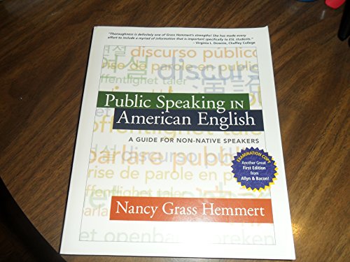 Beispielbild fr Public Speaking in American English: A Guide for Non-Native Speakers zum Verkauf von Goodwill Southern California