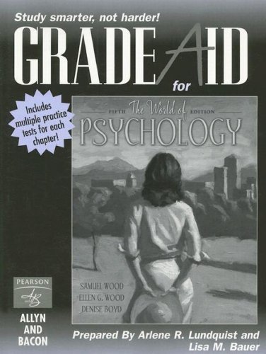 Beispielbild fr Grade Aid for the World of Psychology, 5th zum Verkauf von a2zbooks