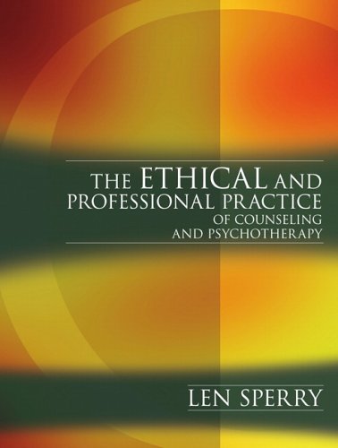Imagen de archivo de The Ethical and Professional Practice of Counseling and Psychotherapy a la venta por Zoom Books Company