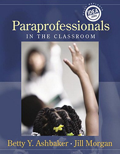 Imagen de archivo de Paraprofessionals in the Classroom a la venta por WorldofBooks
