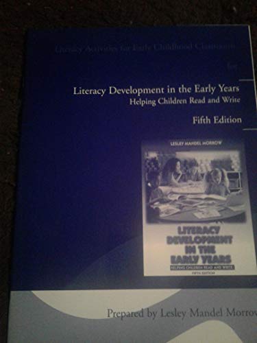 Imagen de archivo de Literacy Development Activities a la venta por Better World Books