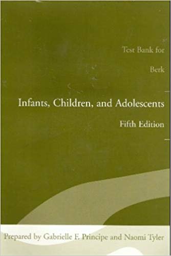 Beispielbild fr Test Bank for Berk: Infants, Children, and Adolescents zum Verkauf von Irish Booksellers