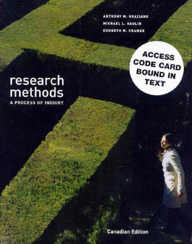 9780205441778: Research Methods: A Process of Inquiry, Canadian Edition