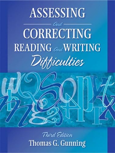 9780205443260: Assessing and Correcting Reading and Writing Difficulties (3rd Edition)