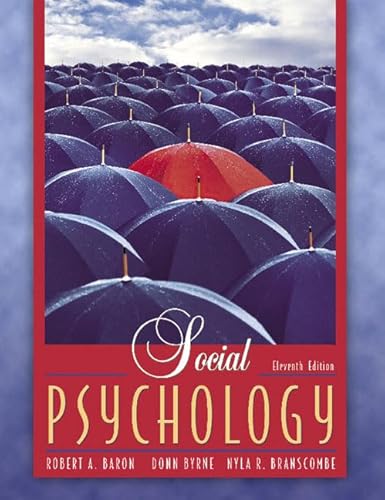 Beispielbild fr Social Psychology zum Verkauf von Better World Books