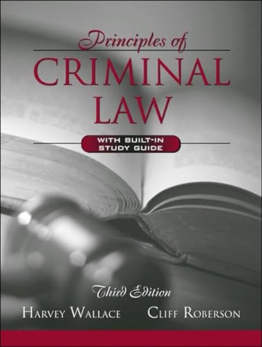Beispielbild fr Principles of Criminal Law (with Built-in Study Guide) (3rd Edition) zum Verkauf von SecondSale