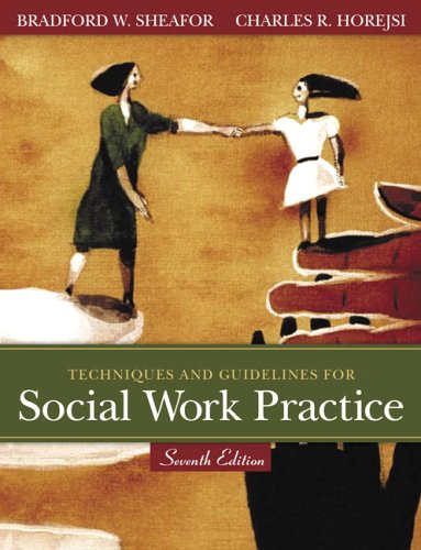 Beispielbild fr Techniques and Guidelines for Social Work Practice zum Verkauf von Better World Books