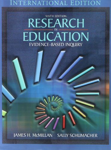 Stock image for Research in Education: Evidence BasedMcMillan, James H.; Schumacher, for sale by Iridium_Books