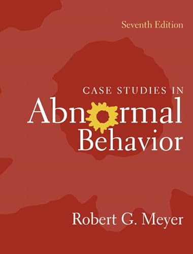 Beispielbild fr Case Studies in Abnormal Behavior zum Verkauf von Better World Books: West