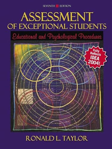 Imagen de archivo de Assessment of Exceptional Students : Educational and Psychological Procedures a la venta por Better World Books