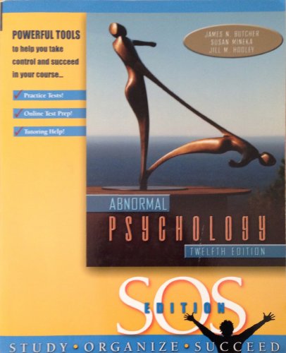 Abnormal Psychology: Sos Edition (9780205455843) by Butcher, James; Mineka, Susan; Hooley, Jill M.