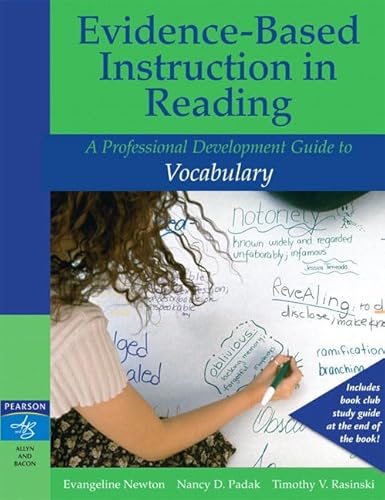 Imagen de archivo de Evidence-Based Instruction in Reading: A Professional Development Guide to Vocabulary a la venta por SecondSale