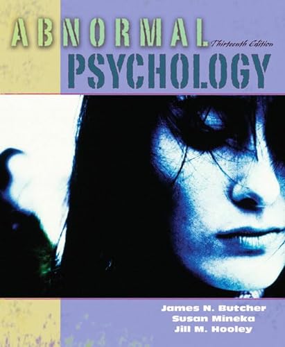 9780205459421: Abnormal Psychology: United States Edition