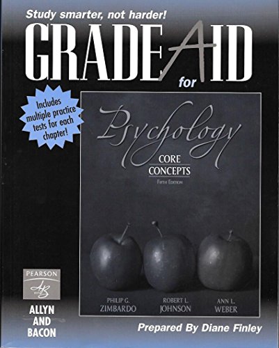 Stock image for Grade Aid Workbook for Psychology: Core Concepts (All Editions) for sale by ThriftBooks-Dallas