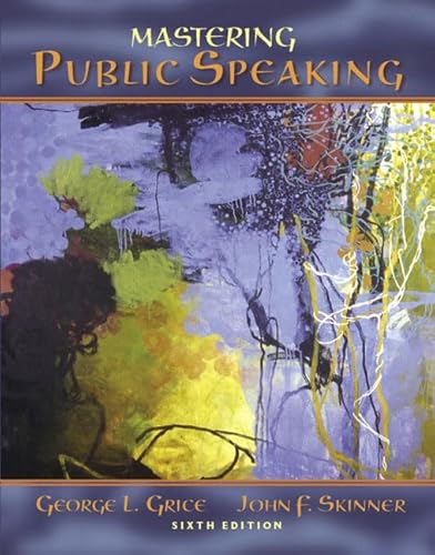 Beispielbild fr Mastering Public Speaking (6th Edition) zum Verkauf von HPB-Red