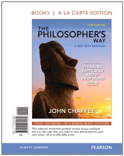 9780205471584: The Philosopher's Way: A Text With Readings: Thinking Critically About Profound Ideas