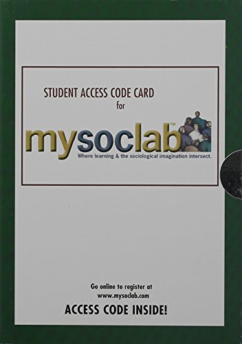 Beispielbild fr MySocLab - Student Access Code Card zum Verkauf von BookHolders