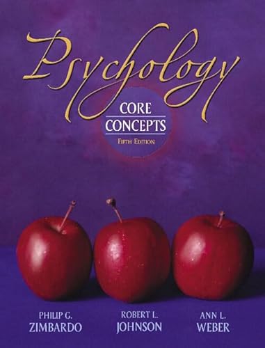 Imagen de archivo de Psychology : Core Concepts a la venta por BookHolders