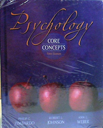 Beispielbild fr Psychology: Core Concepts Fifth Edition zum Verkauf von Open Books