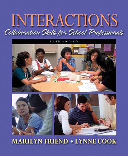 Beispielbild fr Interactions : Collaboration Skills for School Professionals zum Verkauf von BookHolders