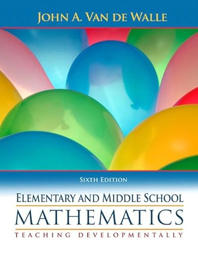 Stock image for Elementary and Middle School Mathematics: Teaching Developmentally for sale by SecondSale