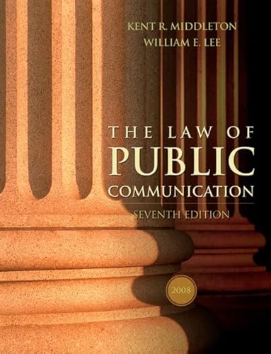 Beispielbild fr Law of Public Communication, 2008 Update Edition, The (7th Edition) zum Verkauf von HPB-Red