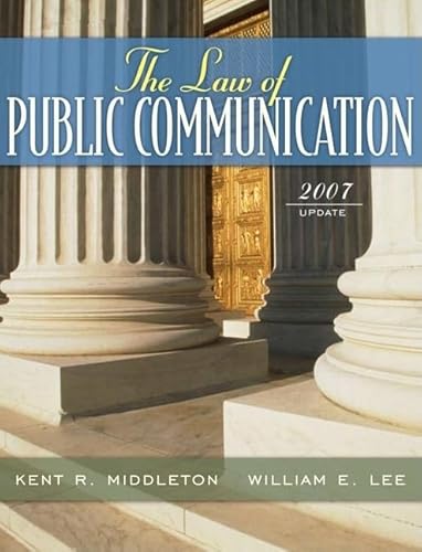 Beispielbild fr The Law of Public Communication, 2007 Update Edition zum Verkauf von HPB-Red