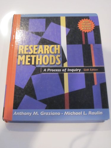 Beispielbild fr Research Methods : A Process of Inquiry zum Verkauf von Better World Books