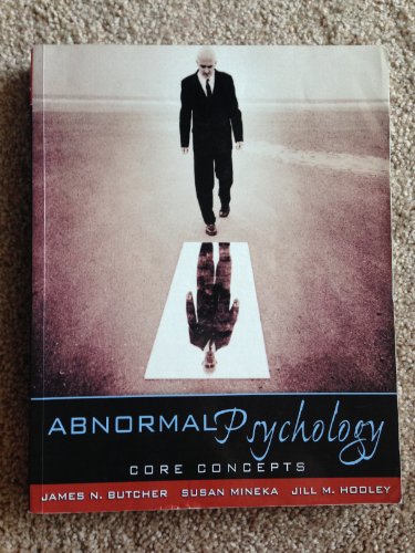 Beispielbild fr Abnormal Psychology : Core Concepts zum Verkauf von Better World Books