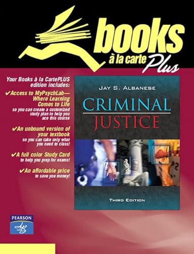 9780205492091: Criminal Justice, Books a la Carte Plus MyCrimeLab