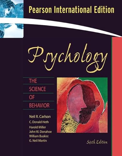 Imagen de archivo de Psychology : The Science of Behavior a la venta por Better World Books Ltd