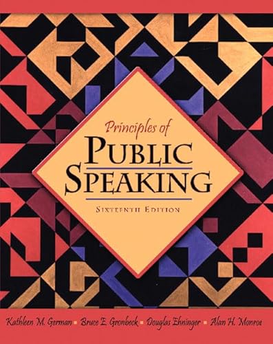 Imagen de archivo de Principles of Public Speaking (16th Edition) a la venta por SecondSale