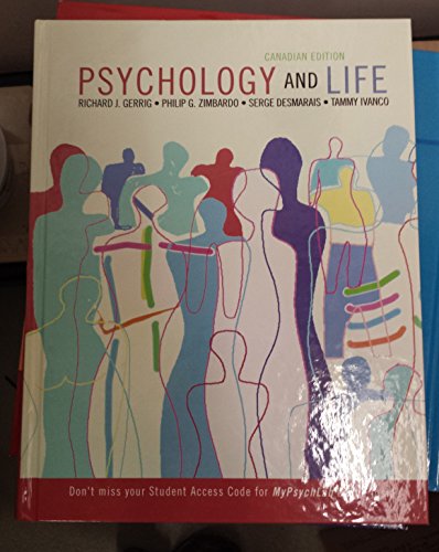 9780205494583: Psychology and Life, First Canadian Edition with MyLab Psychology